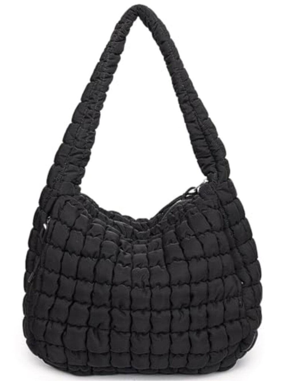Large Nylon Puffer Tote Bag Quilted Hobo Shoulder Bag